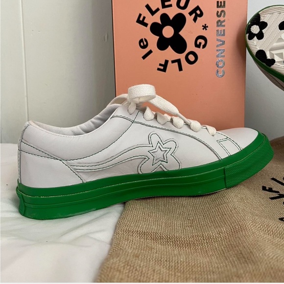 Golf Le Fleur Converse x One Star Ox Kelly Green! - Picture 2 of 4